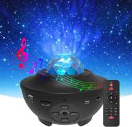 2-in-1 ocean wave night light projector with remote control and auto-off timer - torjim star projector and night light, galaxy projector with led nebula cloud and wireless remote speaker for kids bedroom логотип