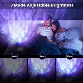 img 1 attached to 2-in-1 Ocean Wave Night Light Projector with Remote Control and Auto-Off Timer - Torjim Star Projector and Night Light, Galaxy Projector with LED Nebula Cloud and Wireless Remote Speaker for Kids Bedroom