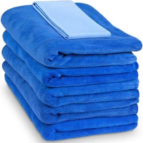 img 4 attached to 🚗 Relentless Drive Large Car Drying Towel 24” x 60” (5 Pack) - High-Quality Microfiber Car Wash & Drying Towels: Ultra Absorbent, Lint and Scratch Free for Cars, Trucks, SUVs, and Boats