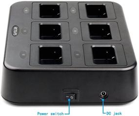 img 1 attached to 🔌 Efficient Charging Solution: Retevis RT21 Six-Way Multi Unit Rapid Gang Charger for RT21 RT28 H-777S RT53 Walkie Talkie and Batteries (1 Pack)