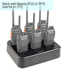 img 3 attached to 🔌 Efficient Charging Solution: Retevis RT21 Six-Way Multi Unit Rapid Gang Charger for RT21 RT28 H-777S RT53 Walkie Talkie and Batteries (1 Pack)