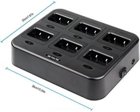 img 2 attached to 🔌 Efficient Charging Solution: Retevis RT21 Six-Way Multi Unit Rapid Gang Charger for RT21 RT28 H-777S RT53 Walkie Talkie and Batteries (1 Pack)