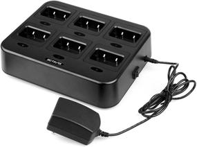 img 4 attached to 🔌 Efficient Charging Solution: Retevis RT21 Six-Way Multi Unit Rapid Gang Charger for RT21 RT28 H-777S RT53 Walkie Talkie and Batteries (1 Pack)