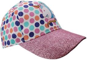 img 1 attached to 🧢 Kids Girls Spring Summer Baseball Cap Hat, Ideal Beach Sun Hat