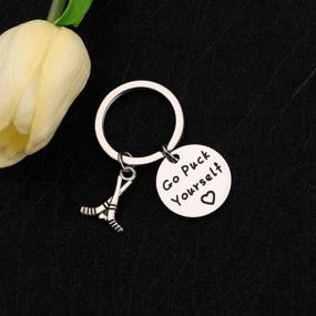 img 3 attached to 🏑 Zuo Bao Field Hockey Keychain: Go Puck Yourself with Hockey Sticks Charm - Perfect Gift for Hockey Players and Fans!