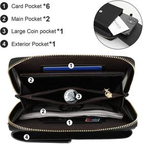 img 1 attached to Crossbody Multi Pockets Shoulder Wallet Holder Women's Handbags & Wallets