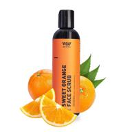 orange exfoliator jojoba facial scrubs logo