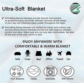 img 2 attached to ZHONGKUI Blanket Flannel Wearable Air Conditioning Bedding