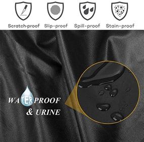 img 1 attached to Top-Quality MFC Pet Seat Proof Covers for Jeep Wrangler JK JL 4-Door: Waterproof, Stain-Resistant, Odorless, & Heavy Duty Oxford