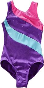 img 4 attached to Athletic Gymnastics Shortall Sleeveless Bodysuit