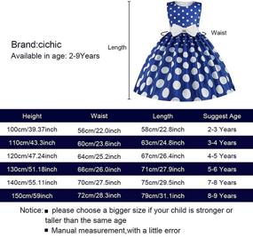 img 1 attached to Cichic Girls Party Dress: Elegant Baby Girls Princess Dress for Formal Occasions, Age 0-10 Years