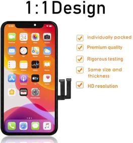 img 2 attached to 📱 Замена сенсорного экрана LCD 6.1 дюйма для iPhone 11 - Комплект для полного ремонта с инструментами и защитной пленкой для экрана включены.