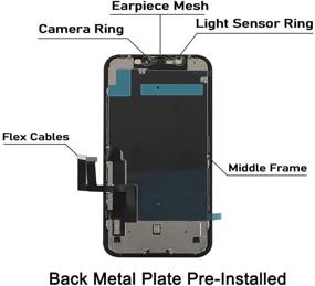 img 3 attached to 📱 Замена сенсорного экрана LCD 6.1 дюйма для iPhone 11 - Комплект для полного ремонта с инструментами и защитной пленкой для экрана включены.