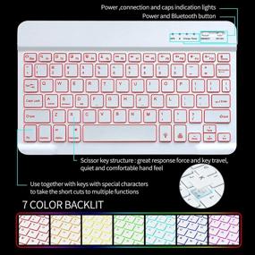 img 1 attached to 🔥 Smart Magic Backlit Keyboard Case for iPad Air 5th Gen 10.9”2022 and iPad Pro 11 inch 3rd/2nd/1st Gen - Built-in Pencil Holder