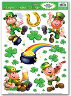 leprechaun shamrock clings party accessory logo