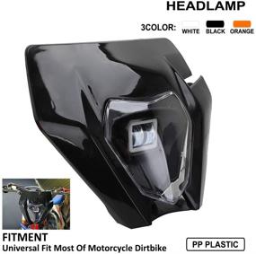 img 2 attached to Универсальный мотоциклетный LED-фар JFG RACING для 50-250SX 250SX-F 350SX-F 450SX-F 150-300EXC 250-450EXC-F 500EXF-F Enduro Dirt Pit Bike ATV (черный)