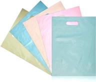plastic shopping merchandise handles pastel logo