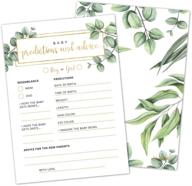 🤹 50 hat acrobat greenery baby shower predictions and advice cards: fun games and activities for a memorable celebration! logo