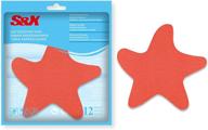 🛁 s&amp;x bathtub non-slip stickers: fine gritty texture, 12-pack starfish shower floor non slip stickers with comfortable grip logo