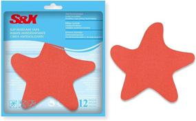 img 4 attached to 🛁 S&amp;X Bathtub Non-Slip Stickers: Fine Gritty Texture, 12-Pack Starfish Shower Floor Non Slip Stickers with Comfortable Grip