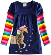 vikita winter dresses with short sleeves for girls' clothing logo