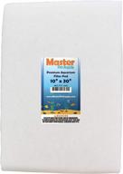 premium aquarium filter pad by master pet supply - cut to fit 10x30 inch micron filtration media for crystal clear water in freshwater, saltwater aquariums, fish tanks, koi ponds, terrariums, and reefs logo