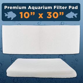 img 3 attached to Premium Aquarium Filter Pad by Master Pet Supply - Cut to Fit 10x30 Inch Micron Filtration Media for Crystal Clear Water in Freshwater, Saltwater Aquariums, Fish Tanks, Koi Ponds, Terrariums, and Reefs