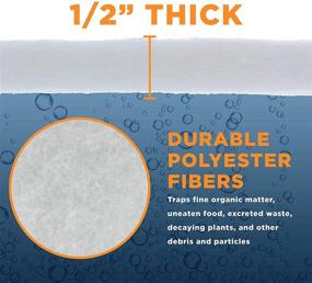 img 2 attached to Premium Aquarium Filter Pad by Master Pet Supply - Cut to Fit 10x30 Inch Micron Filtration Media for Crystal Clear Water in Freshwater, Saltwater Aquariums, Fish Tanks, Koi Ponds, Terrariums, and Reefs