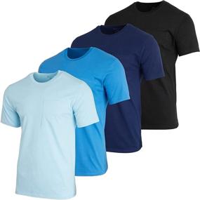 img 4 attached to 👕 Versatile Performance Loungewear Set: Men's Pack Workwear Athleticwear with Breathable Design