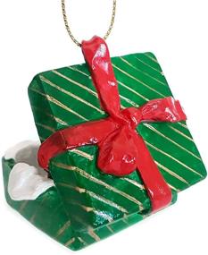 img 1 attached to 🎁 Brown Puggle Gift Box Christmas Ornament by Conversation Concepts - Delightful! - Enhanced SEO