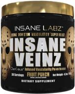 💪 enhance vascularity and blood flow with insane labz insane veinz gold pre workout powder - packed with hydromax and nitrosigine! logo