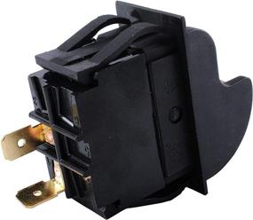 img 2 attached to 🔌 PODOY Table Saw Switch Compatible with Delta Ryobi 2 Prong Drill Press 489105-00 46023 - Replaces Porter Cable 125/250V 20/12A Lock Toggle On-Off