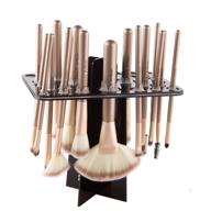 🖌️ oacryliby makeup brush drying rack & organizer stand, collapsible tower tree for paint brushes, large acrylic holder for make up brushes, kit accessories for artists & makeup enthusiasts logo