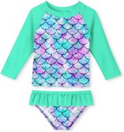 👙 unifaco toddler girls swimsuit rashguard set – summer essentials with upf 50+ sun protection 2-8t logo