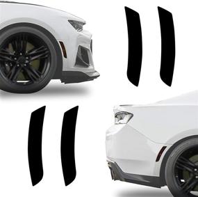 img 4 attached to 🚗 NDRUSH Blackout Sidemarker Light Film Overlays - Compatible with Chevy Camaro 2016-2021 - Front Rear Sidemarker Wrap Covers - Vinyl Tint - Precut for Enhanced SEO