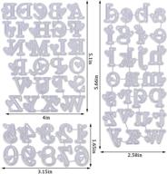 🔡 ioffersuper metal alphabet letter & number cutting dies stencils for diy crafts, scrapbooking, card making, and embossing: set of 3 lowercase/uppercase templates logo