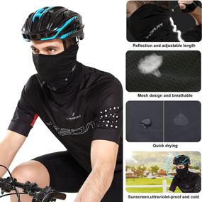 img 2 attached to 🕶️ YESURPRISE Polarized Cycling Sunglasses with 5 Interchangeable Lenses, Face Scarf, and Arm Sleeves - Ideal for Women and Men in Cycling, Fishing, Running, Driving, Golf