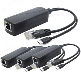 img 4 attached to 🔌 ANVISION 4-Pack 5V PoE Splitter Adapter: Efficiently Power IP Cameras, Tablets, Dropcam, Raspberry Pi & More (AV-PS05-1)