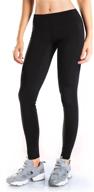 🏃 high-performance yogipace fleece lined thermal tights for petite/regular/tall women – water resistant & reliable logo