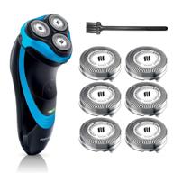 🪒 high-quality sh30 replacement heads for philips norelco shaver series 3000, 2000, 1000, and s738 - durable sharp blade, comfortcut replacement blades, razor blades for philips norelco s1560 logo