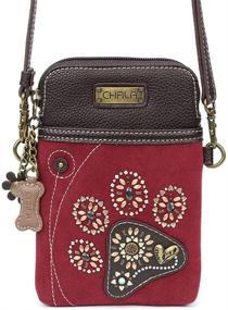 img 2 attached to 👜 CHALA Кроссбоди Браслет: Стильные и регулируемые женские сумки и кошельки Чихуахуа на запястье.