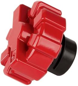 img 3 attached to Rugged Ridge 11229.12 Elite Fuel Cap - Aluminum Red for Jeep Wrangler & Gladiator