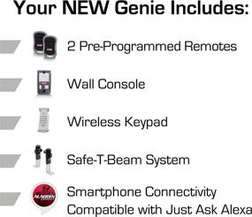 img 1 attached to Genie QuietLift Connect: Wi-Fi умный открыватель для гаражных ворот с беспроводной клавиатурой, совместимый с голосовым управлением (Alexa и Google Assistant), модель 3053-TKV.
