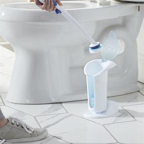 img 1 attached to 🧼 Effortless Cleaning with the Mr. Clean Kit Magic Eraser Toilet Scrubber - White/Blue