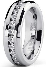 img 3 attached to Ladies Eternity Titanium Zirconia Wedding