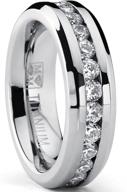 ladies eternity titanium zirconia wedding logo