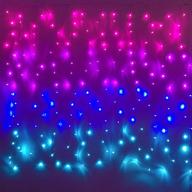 🧚 pink purple & blue ombre fairy curtain lights: create enchanting ambience with dimmer switch логотип