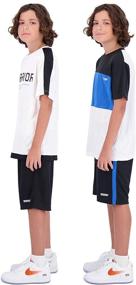 img 2 attached to Hind Basketball Performance Athletic Blue White Boys' Clothing