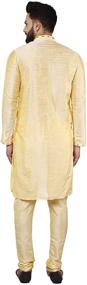 img 3 attached to Exquisite Golden Pyjama: Traditional Indian Wedding Attire for Bollywood-inspired Men's Clothing