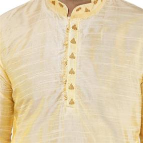 img 2 attached to Exquisite Golden Pyjama: Traditional Indian Wedding Attire for Bollywood-inspired Men's Clothing